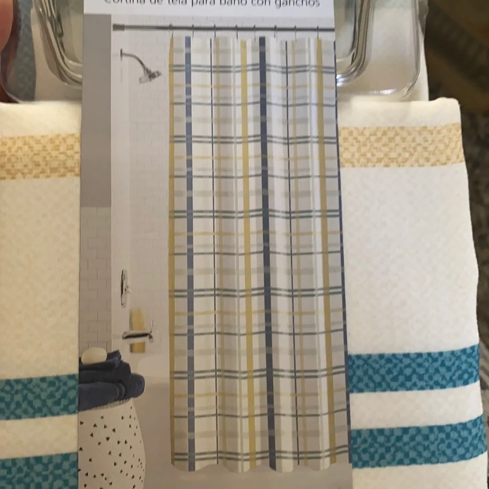 Shower Curtain with Hooks